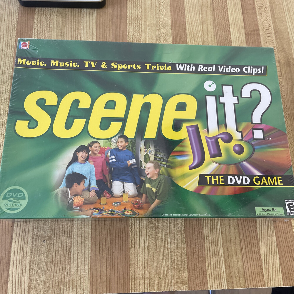 Scene it? Jr DVD Family Game New Sealed 2+ Players or Teams Ages 8+ Memory Words